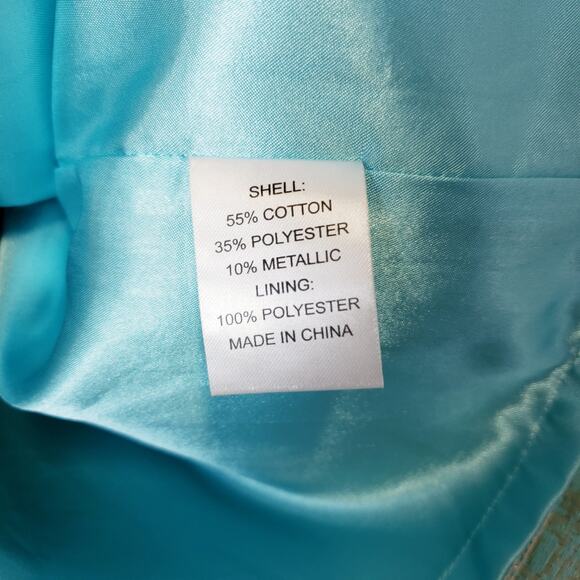 Lilly Pulitzer Raya Metallic Strapless Sheath Dress Beaded Knee Length Lined - Picture 12 of 14